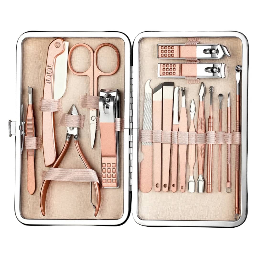 18-Piece Stainless Steel Pedicure Beauty Nail Tools