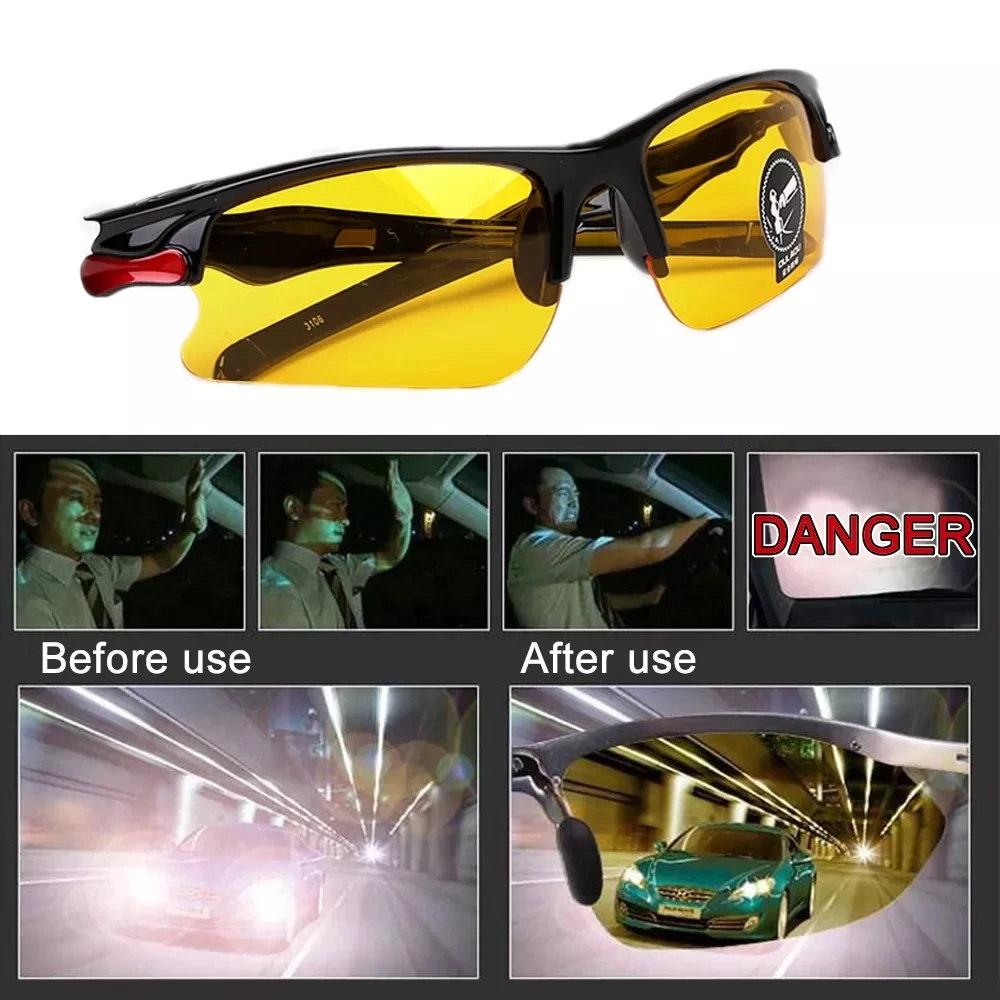 Night Car Vision Driver's Eyewear, Anti-Glare Night Vision Driver Goggles