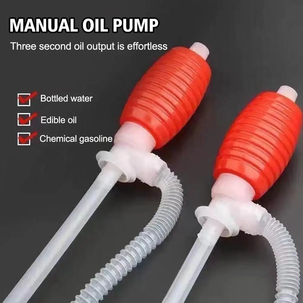 Manual Siphon Chemical Liquid Pump Fuel Syphon Transfer Sucker Hand Pump